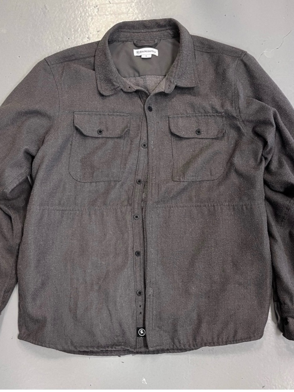 Backcountry Men’s Textured Shirt Jacket Size L